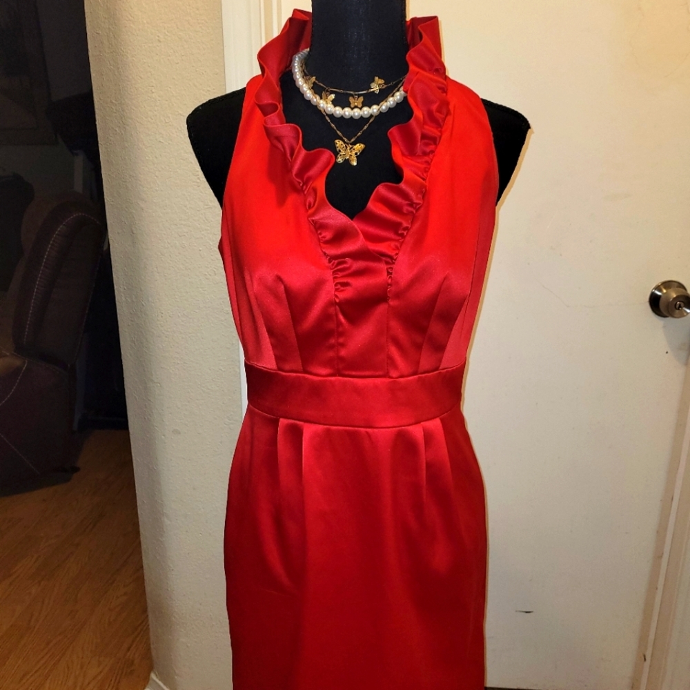 Just... Taylor red dress size 4